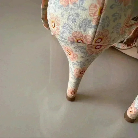 Anthropologie Floral Tie Up Heels Women’s size 8 Balletcore Boho Wedding Formal - Picture 8 of 14